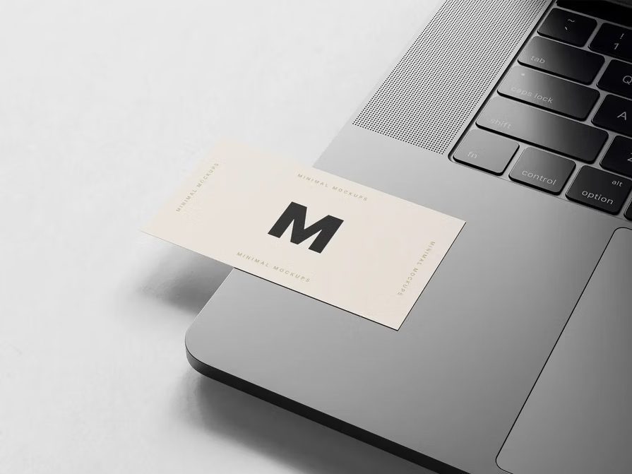 MacBook上的名片