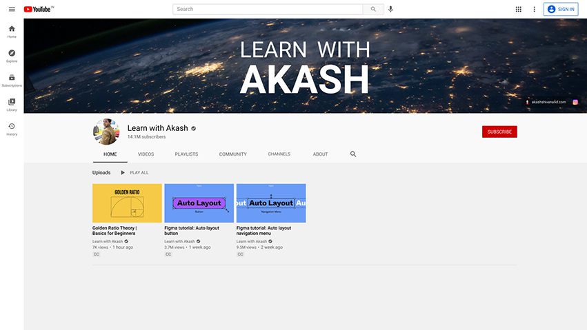 YouTube 频道素材资源网页UI模板