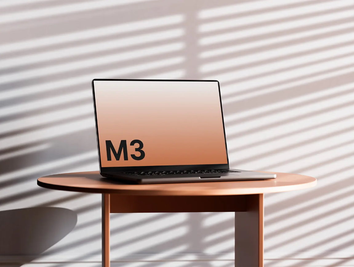 M3 MacBook Pro 模型展示样机