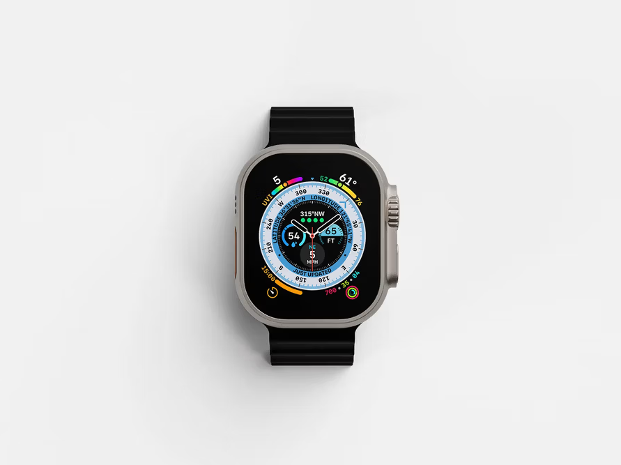 Apple Watch Ultra钛金属材质展示样机
