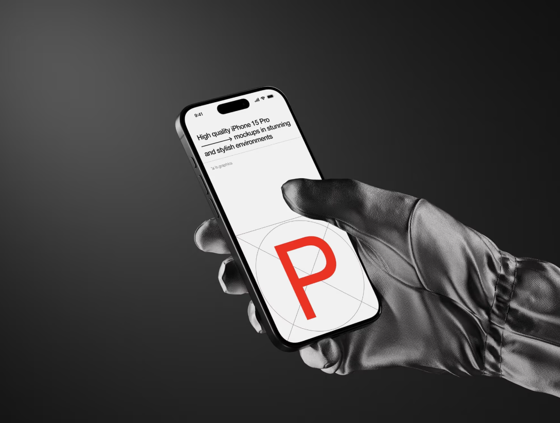 iPhone 15 Pro手持展示样机
