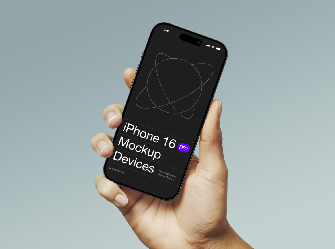 iPhone 16 Pro手持展示样机
