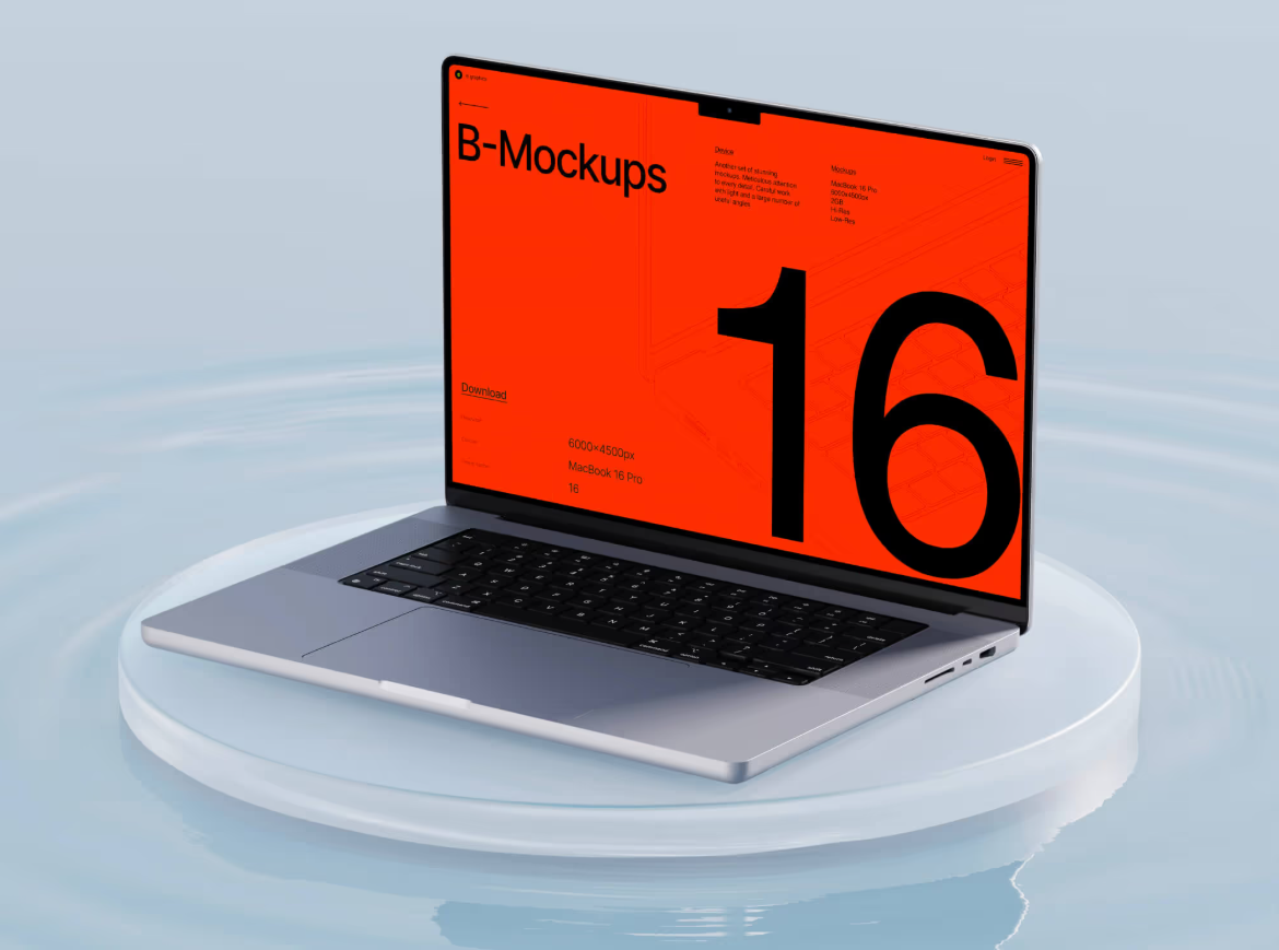 MacBook 16 Pro 展示样机